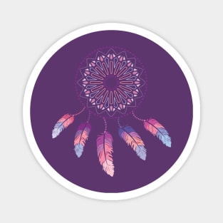 Dreamcatcher Feathers Hearts Boho Magnet